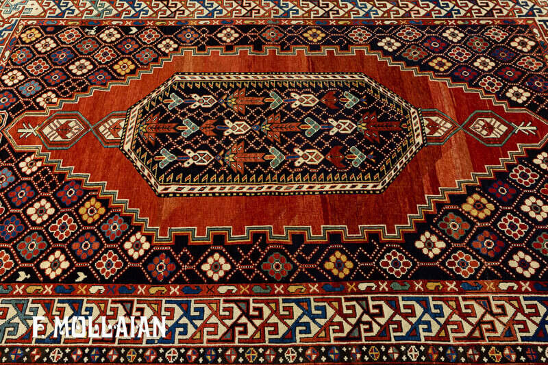 Antique Caucasian Small Shirvan Rug n°:43846785